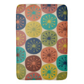 Atoomtijdperk Stippen Mid-eeuwse Retro Patroon Badmat (Voorkant Verticaal)