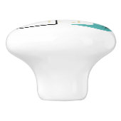 Atoomtijdsterren Boomerang Pleinen Midden-Eeuw Keramische Knop (Zijkant)