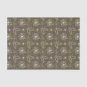 Atoomvormen MidCentury Modern Christmas MCMT Tissuepapier (Voorkant)