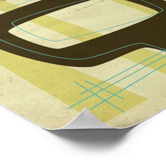 atoomvormen poster (Hoek)