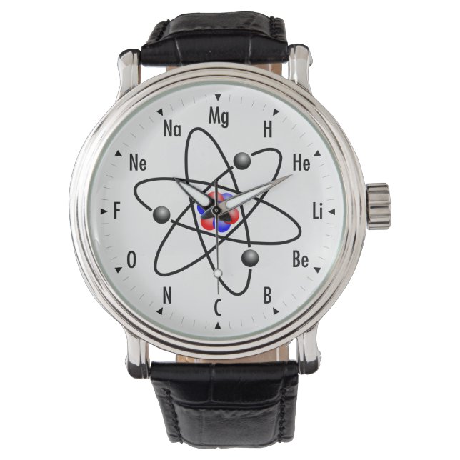 atoomwetenschappen/chemie horloge (Voorkant)