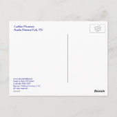 Atop Cadillac Mountain Briefkaart (Achterkant)