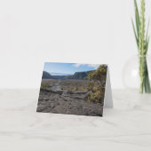 atop dry lava bed of kilauea iki krater bedankkaart (Voorkant)