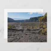atop dry lava bed of kilauea iki krater briefkaart (Voorkant / Achterkant)