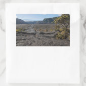 atop dry lava bed of kilauea iki krater rechthoekige sticker (Tas)
