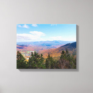 atop mount mansfield over uitzicht canvas afdruk