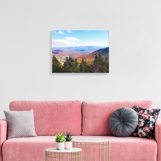 atop mount mansfield over uitzicht canvas afdruk (Insitu (Woonkamer))