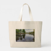 atop mount mansfield over uitzicht grote tote bag (Achterkant)