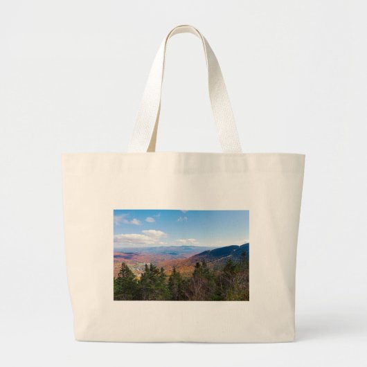 atop mount mansfield over uitzicht grote tote bag (Voorkant)