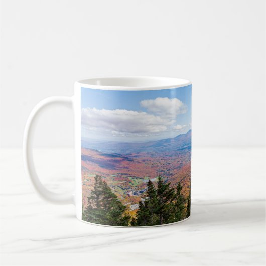 atop mount mansfield over uitzicht koffiemok (Links)