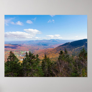 atop mount mansfield over uitzicht poster