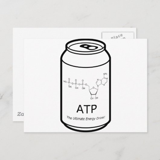 ATP Energy Drink Briefkaart (Voorkant / Achterkant)
