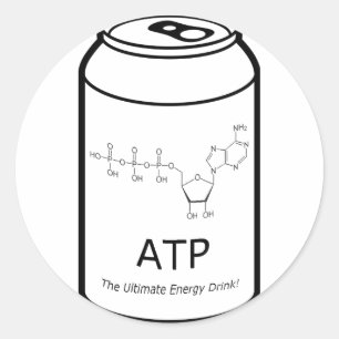 ATP Energy Drink Ronde Sticker
