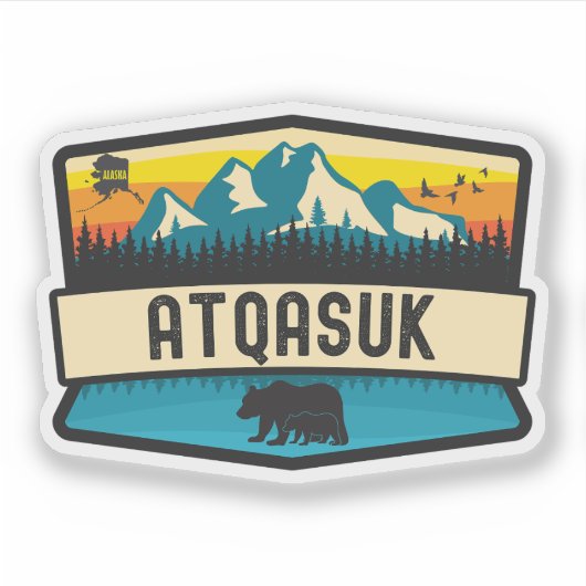 Atqasuk, Alaska Sticker (Voorkant)
