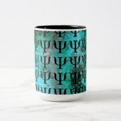 Atractief gemarmerde Turquoise Psychologische Mok (Center)