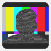 Atrapado Vierkante Sticker (Voorkant)