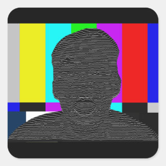 Atrapado Vierkante Sticker