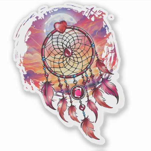 Atrapasueño al amanecer sticker (Voorkant)