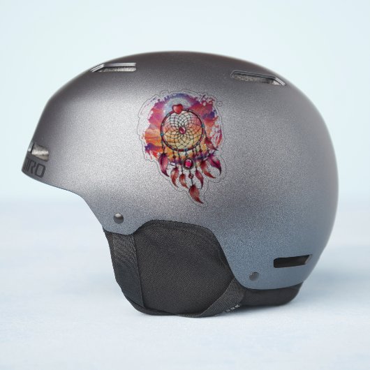 Atrapasueño al amanecer sticker (Helm Zijkant)