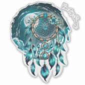 Atrapasueños bajo la Luna Llena  Sticker (Voorkant)