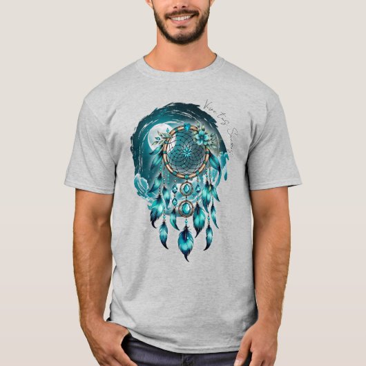 Atrapasueños bajo la Luna Llena  T-shirt (Voorkant)