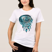 Atrapasueños bajo la Luna Llena  Tri-Blend Shirt (Voorkant)