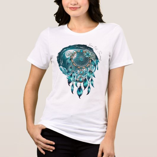 Atrapasueños bajo la Luna Llena  Tri-Blend Shirt (Voorkant)