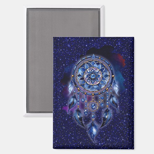 Atrapasueños en noche estrellada magneet (Voorkant / Achterkant)