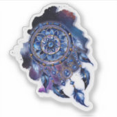 Atrapasueños en noche estrellada sticker (Voorkant)