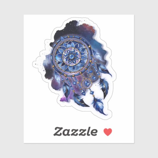 Atrapasueños en noche estrellada sticker (Vel)