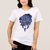 Atrapasueños en noche estrellada Tri-Blend shirt (Voorkant)