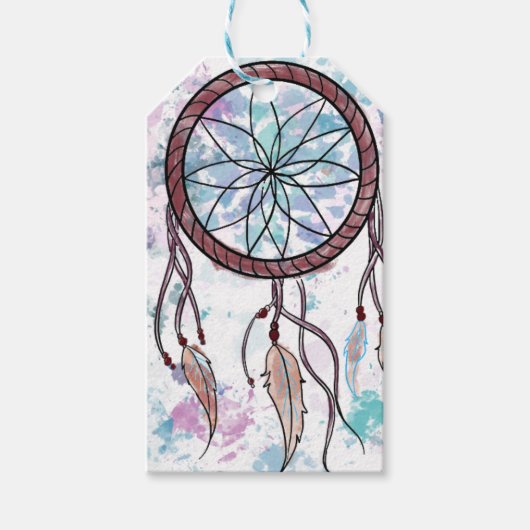 Atrapasueños pegatina cadeaulabel (Voorkant)