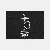 Atrial Fibrillation American Heart Disease Awarene Fleece Deken (Voorkant (Horizontaal))