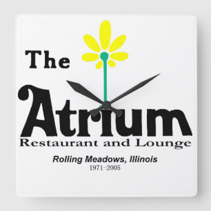 Atrium Restaurant, Rolling Meadows, IL Vierkante Klok