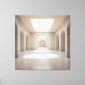 Atrium with Skylight Opening Canvas Afdruk (Voorkant)