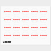 Atrocieus stempel ronde sticker (Vel)