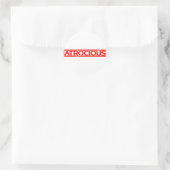 Atrocieus stempel ronde sticker (Tas)