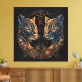 Atrologische bloedingen canvas afdruk (Insitu (Woonkamer))