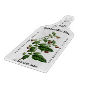 Atropa Belladonna WildFlower Herb Floral White Snijplank (Hoek)