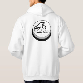ATROX ANIMI & Griffin Button op witshirt Hoodie