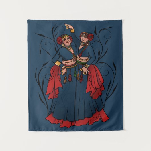 ATS Tribal Belly Dancers Wandkleed (Voorkant)