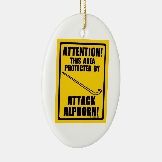 Attack Alphorn Keramisch Ornament (Rechts)