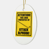 Attack Alphorn Keramisch Ornament (Links)