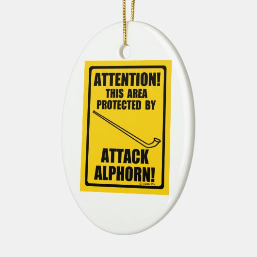 Attack Alphorn Keramisch Ornament (Links)