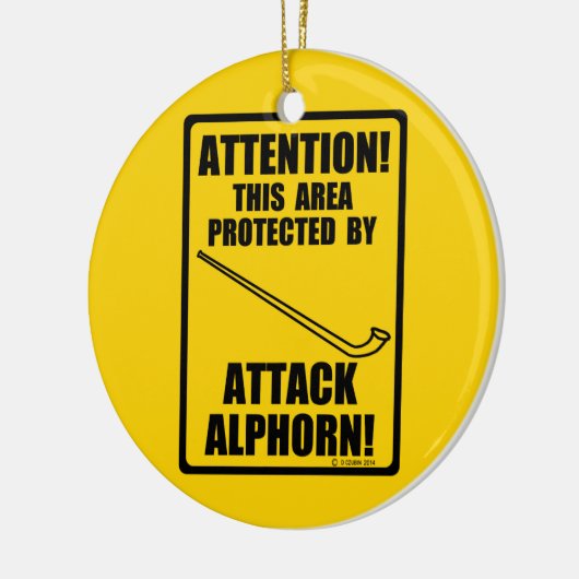 Attack Alphorn Keramisch Ornament (Links)