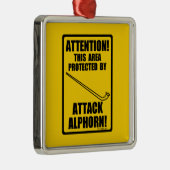 Attack Alphorn Metalen Ornament (Rechts)