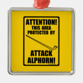 Attack Alphorn Metalen Ornament (Voorkant)