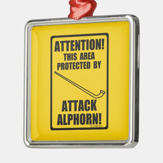 Attack Alphorn Metalen Ornament (Links)