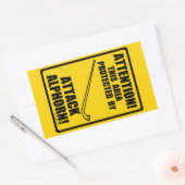Attack Alphorn Rechthoekige Sticker (Envelop)