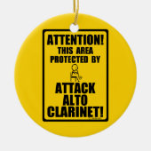 Attack Alto Clarinet Keramisch Ornament (Voorkant)
